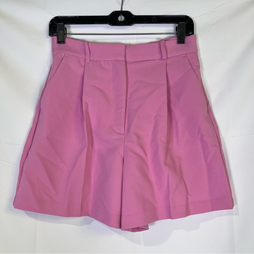 Abercrombie & Fitch Shorts‎ Womens Size S Pink Pleated High Waist  Preppy
